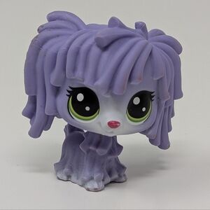 Littlest Pet Shop Purple Dog Puppy Sheepdog Maddy Mopton Sheep 121